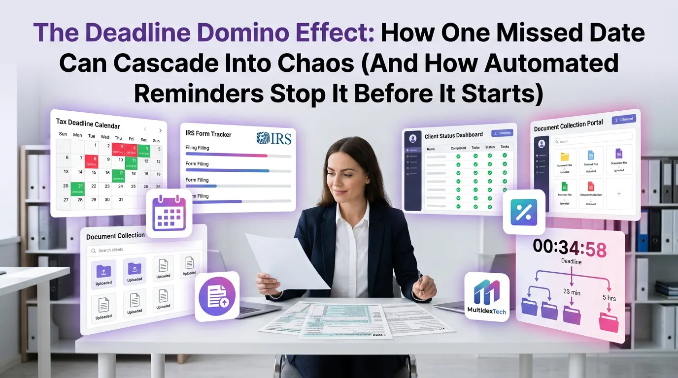 The Deadline Domino Effect: How One Missed Date Can Cascade Into Chaos (And How Automated Reminders Stop It Before It Starts)